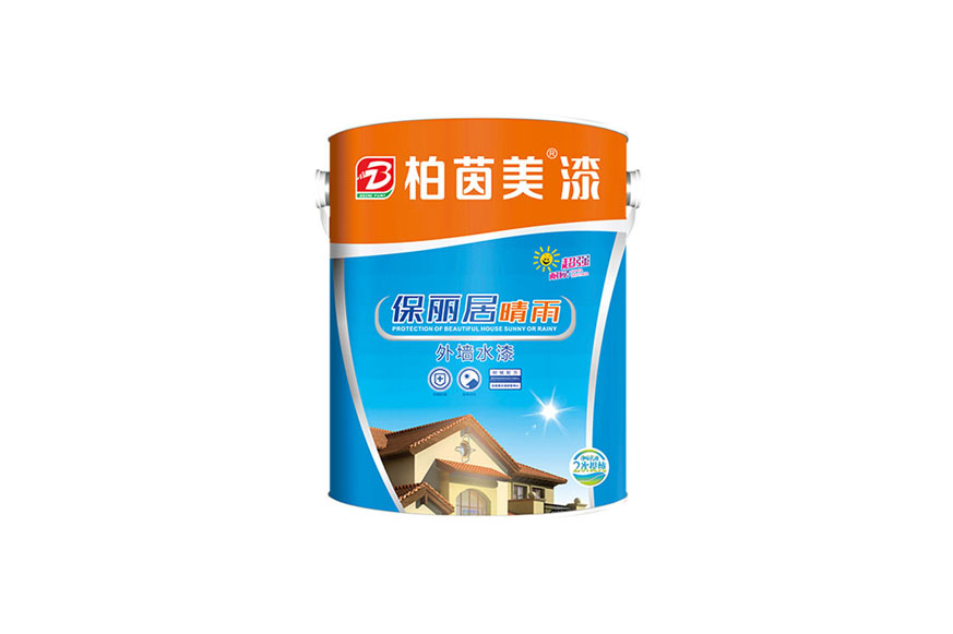5升6保丽居晴雨外墙水漆